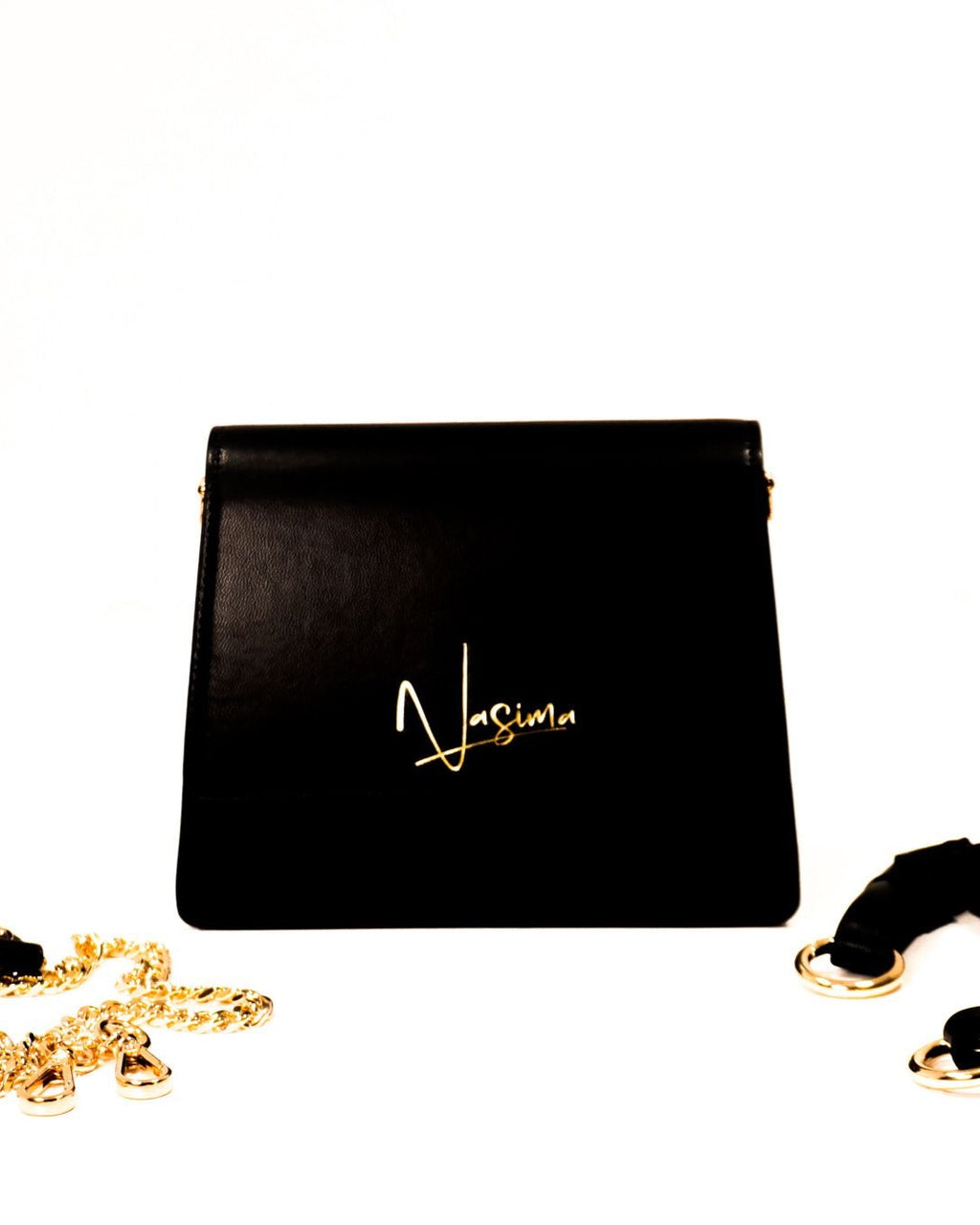 Bella Faux Leather Handbag - black